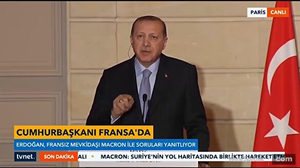 Cumhurbaşkanı Erdoğan Fransız gazeteciyi fırçaladı