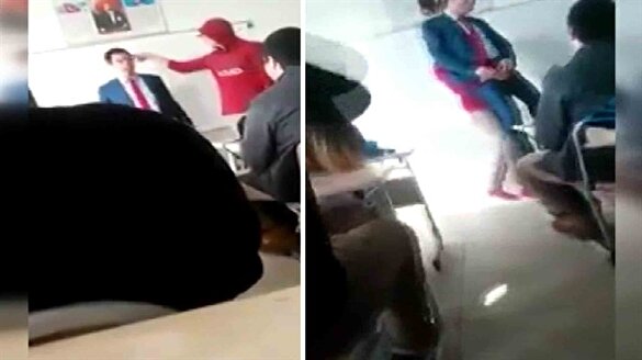 Öğrenci değil soytarı! Sınıfta çekilen skandal görüntüler kamerada