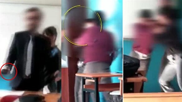Sınıfta skandal görüntüler!