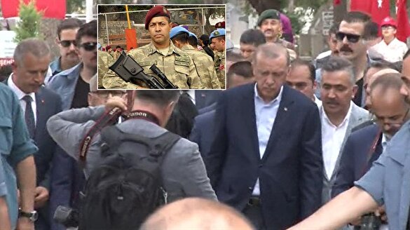 Erdoğan, kahraman Ömer Halisdemir'in mezarını ziyaret etti