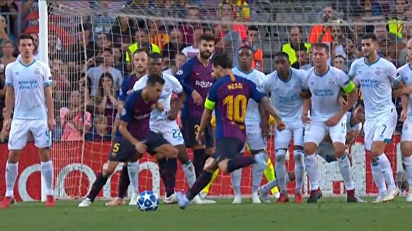 Gecenin golü Lionel Messi'den: Frikikten avladı