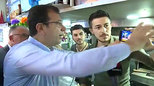 CHP adayı ziyaret ettiği fırında esnafla tartıştı