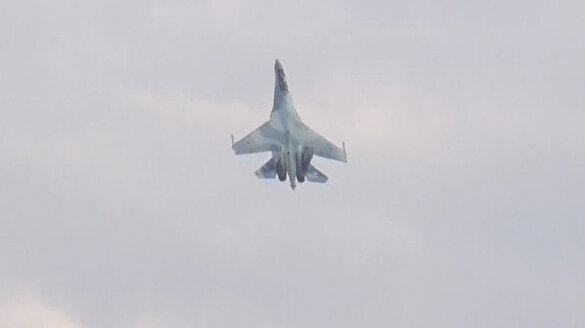 Rus uçağı Su-35 İstanbul semalarında