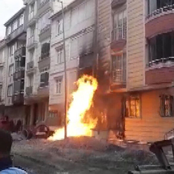İş makinesi doğal gaz borusunu deldi