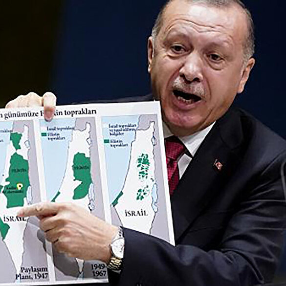 ABD ve İsrail'in işgal planı hafızalara Erdoğan'ın BM'deki tarihi restini getirdi