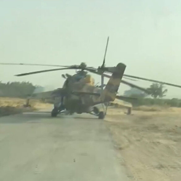 UMH güçleri, Hafter'e ait savaş helikopterini ele geçirdi