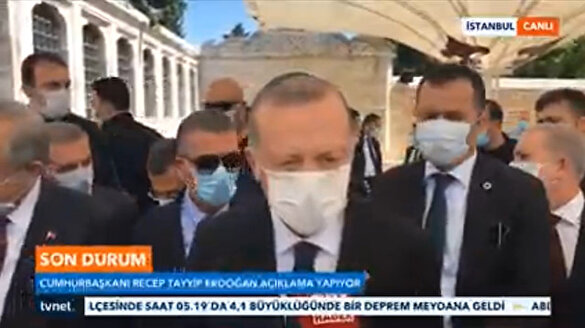 Cumhurbaşkanı Erdoğan'dan Ayasofya'da kılınan namaz sonrası ilk açıklama
