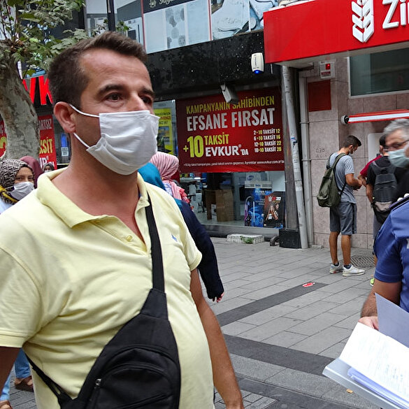 istanbu pendik te maske takmayan