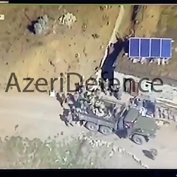 A group of 20 people from the Armenian army destroyed by a kamikaze drone