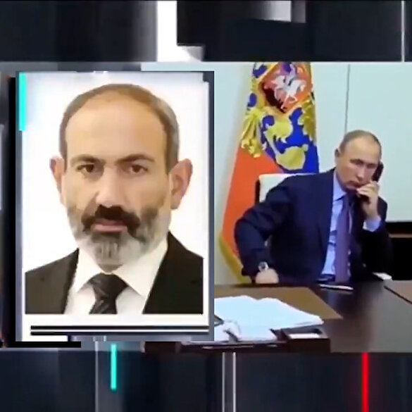 Putin'den canlı toplantı sırasında sürekli arayan Paşinyan'a