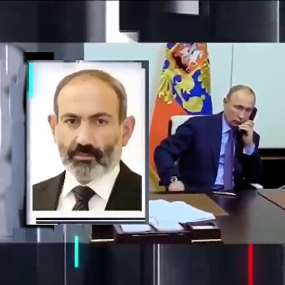 Putin'den canlı toplantı sırasında sürekli arayan Paşinyan'a