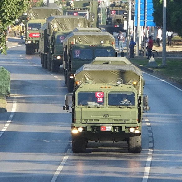 S-400’leri taşıyan ikinci konvoy Sinop'a sevk edilirken görüntülendi