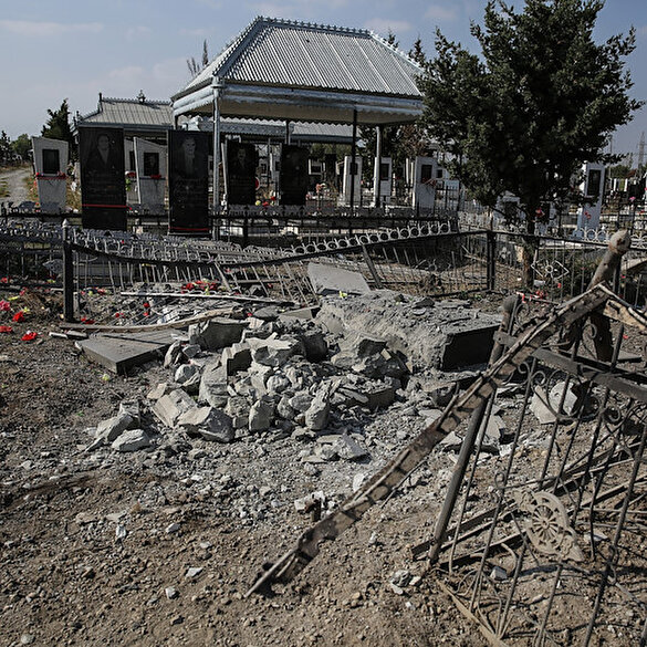 Ermenistan, Terter'de mezarlık ziyaretinde bulunan sivilleri vurdu