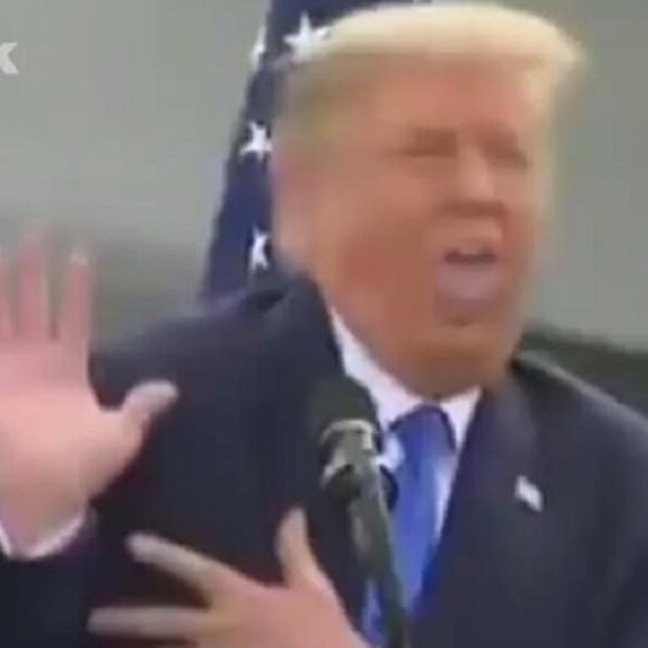 Trump rakibi Joe Biden'ı böyle taklit etti
