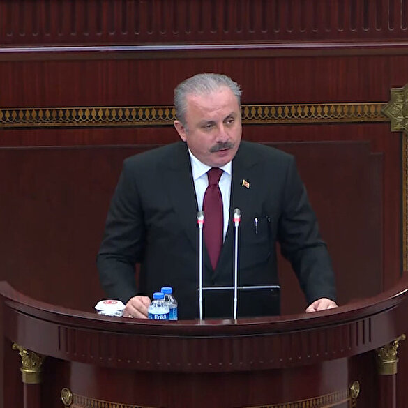 TBMM Başkanı Şentop, Azerbaycan Milli Meclisi'nde konuştu: Kimse bu topraklarda ameliyat yapamaz!
