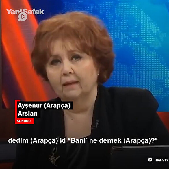 Cumhurbaşkanı Erdoğan'ın Arapça 'bani' kelimesini kullanmasını eleştiren Halk TV Sunucusu Arslan 2 dakikada 41 Arapça kelime kullandı