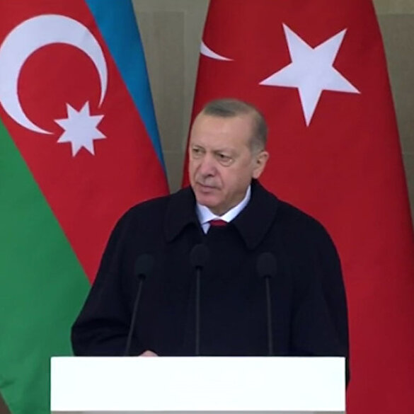 Cumhurbaşkanı Erdoğan'dan Ermenistan halkına mesaj: Kendilerini fakirliğe mahkum eden diasporanın esaretinden kurtulmalarını diliyoruz
