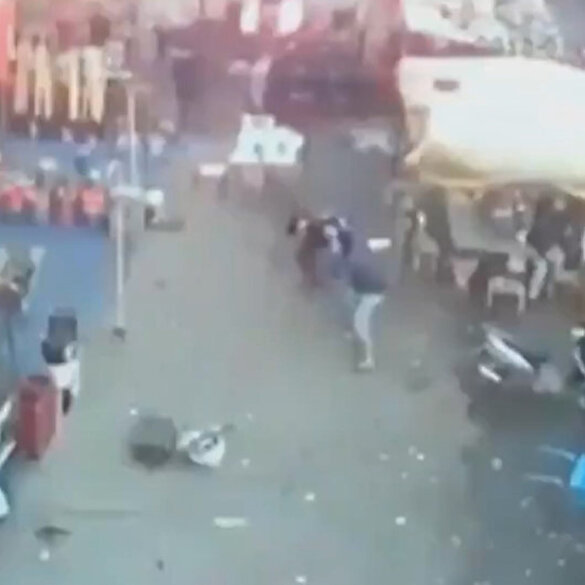 Irak'ta meydana gelen saldırıda patlama anı kamerada