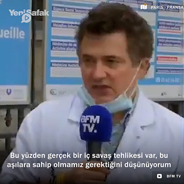 Fransa Acil Servis Doktorları Başkanı: Yeterli aşımız yok randevu veremiyoruz isyan kapıda