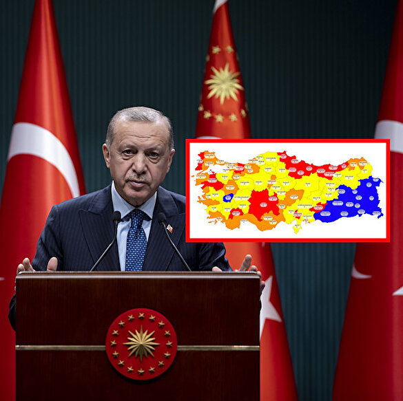 Cumhurbaşkanı Erdoğan'dan risk haritası uyarısı: Tüm iller salgın tedbirlerinin ne düzeyde uygulanacağını kendisi belirleyecek