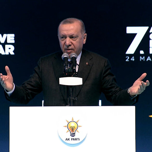 Cumhurbaşkanı Erdoğan teşekkür konuşmasını yaptığı dua ile sonlandırdı