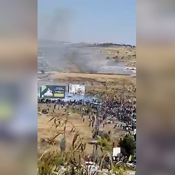 Batı Şeria'daki gösteriler sırasında işgalci İsrail askerlerine ateş açıldı