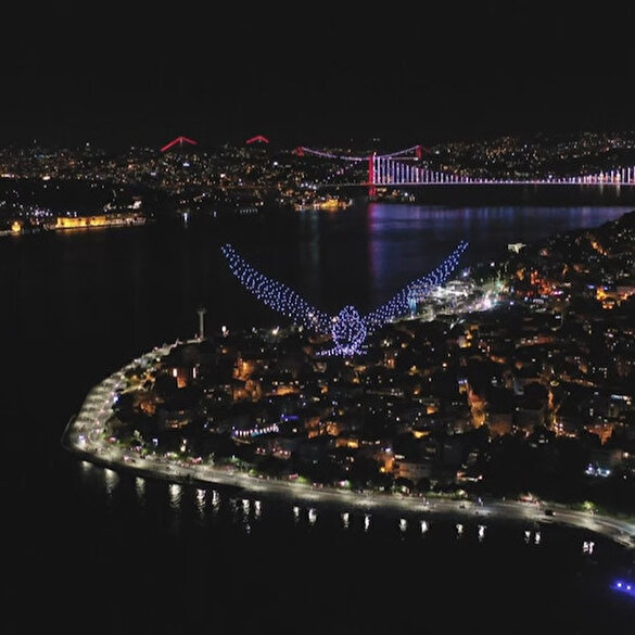 İstanbul’da 500 dronela şahane ışık gösterisi
