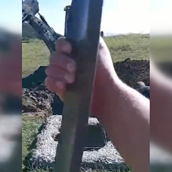 Ardahan'da şehrin şebeke su borusuna levyeli saldırı