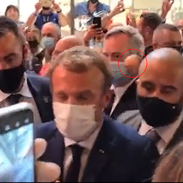 Fransa Cumhurbaşkanı Macron'a yumurtalı saldırı