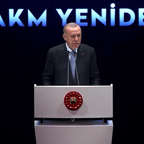Cumhurbaşkanı Erdoğan: Gezi olayları sırasında AKM'nin terör örgütlerinin gövde gösterisi yerine dönüştürüldüğünü unutmadık