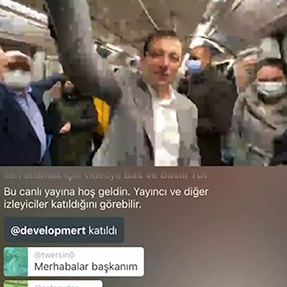 Ekrem İmamoğlu'nun 'Metroda internet var' yayınında internet kesildi​