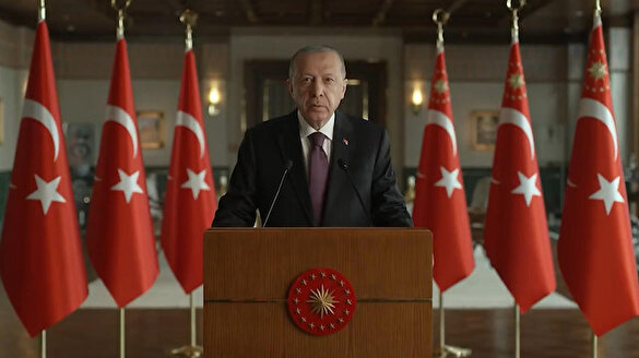 Cumhurbaşkanı Erdoğan Türkiye 2023 Zirvesi'ne video mesaj gönderdi