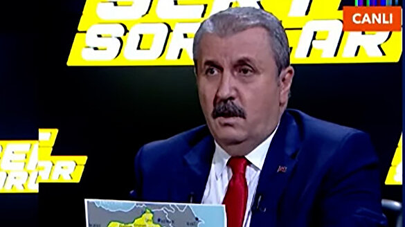 Mustafa Destici sözde Kürdistan haritasını yırttı: Akşener'e kullanılan ifadelere benim cevabım bu olurdu