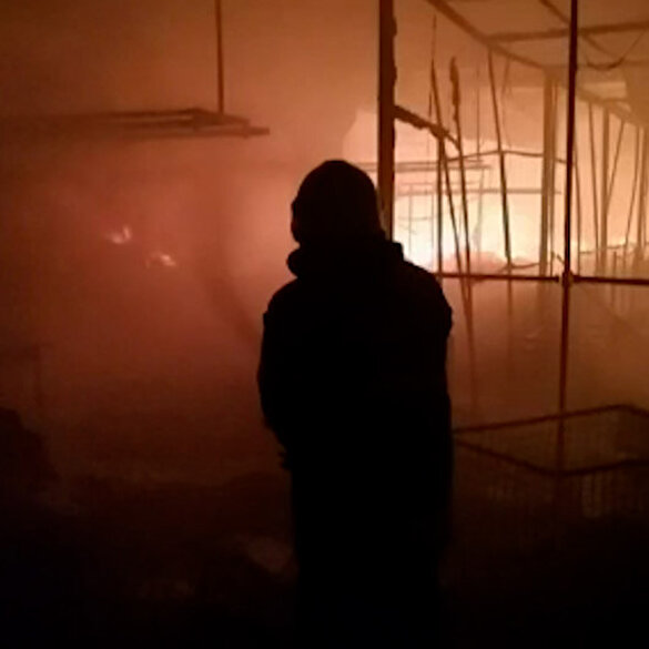Kahramanmaraş'ta tekstil fabrikasında yangın
