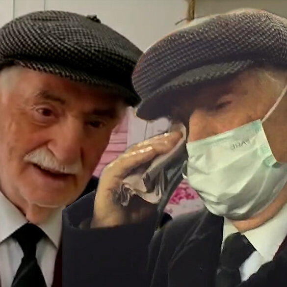 83 yaşındaki Halit Aygün'ün gözyaşları