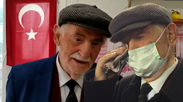 83 yaşındaki Halit Aygün'ün gözyaşları