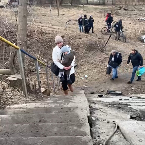 Ukrayna'da sivillerin savaştan kaçışı devam ediyor