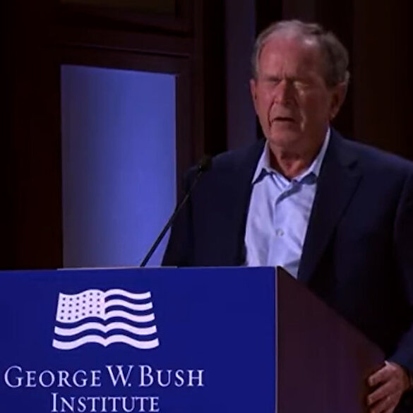 Eski ABD Başkanı Bush'tan Irak gafı: Bilinçaltı sözlerine yansıyınca olay oldu