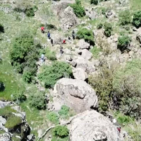 Van'da dron ile tespit edilen düzensiz göçmenler yakalandı