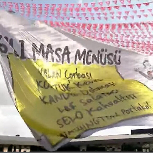 Çorum'da dikkat çeken pankart