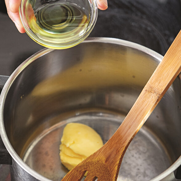 Patatesli Ispanaklı Arpa Şehriye Pilavı