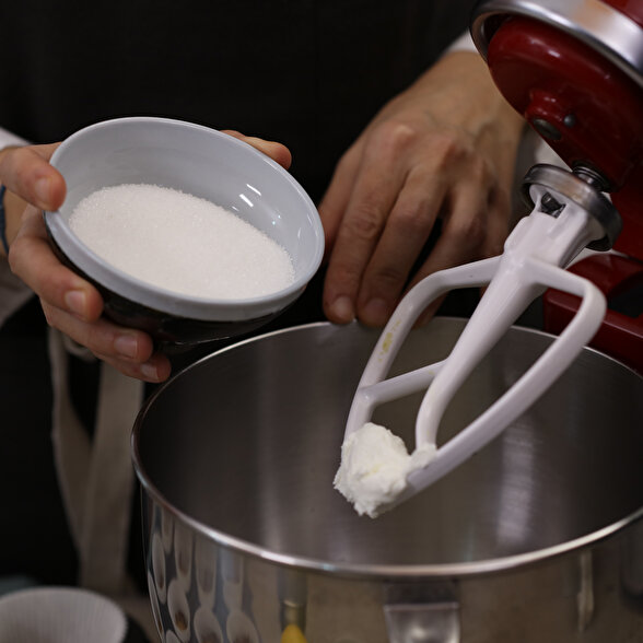 Yulaflı Limon Soslu Cheesecake