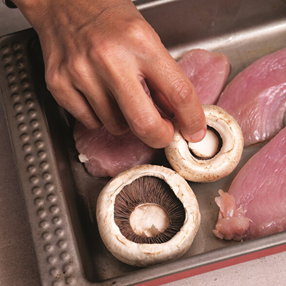 Fırında Mantarlı Hindi