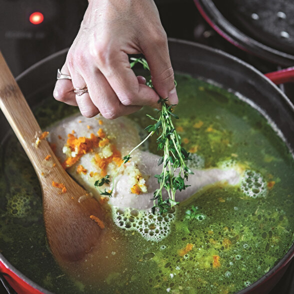 Zerdeçallı Zencefilli Tavuk Suyuna Çorba