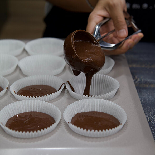 Kakaolu Çikolatalı Muffin