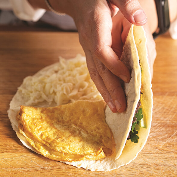 Yumurtalı Lavaş Katlama