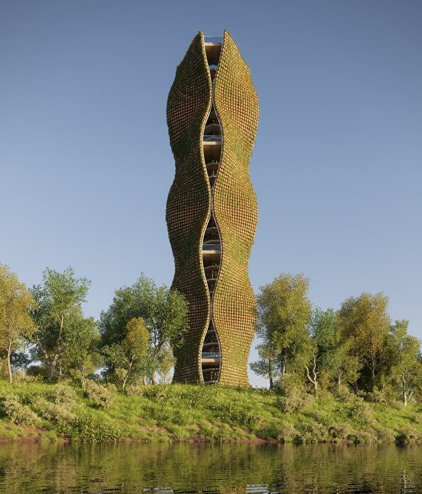 Saksı bitkilerinden bir kule: People’s Tower