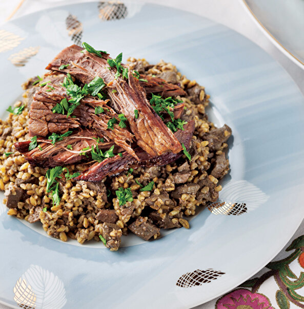 Ciğerli Firik Pilavı