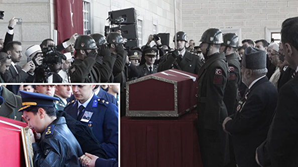 Şehit Pilot Yarbay Gökhan Korkmaz son yolculuğuna uğurlandı