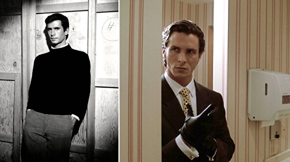 Norman Bates ile Patrick Bateman sinemanın karanlık karakterlerini örnekliyor